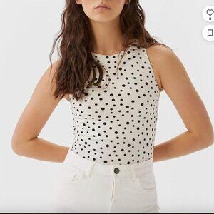 🤍 Stradivarius Polka Dot Bodysuit New Without Tags - Size M 🤍